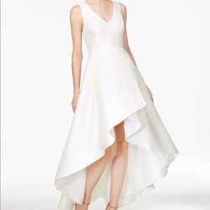 Calvin Klein high low a line dress